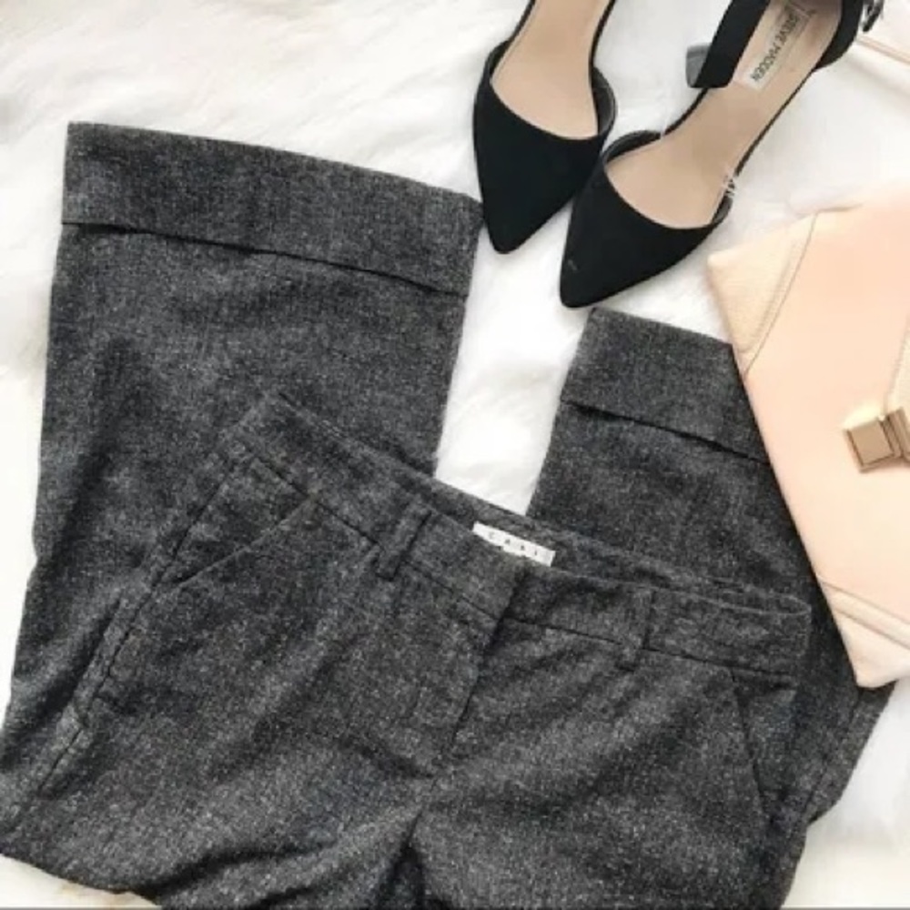 CAbi Cuffed Linen-style Dress Pants